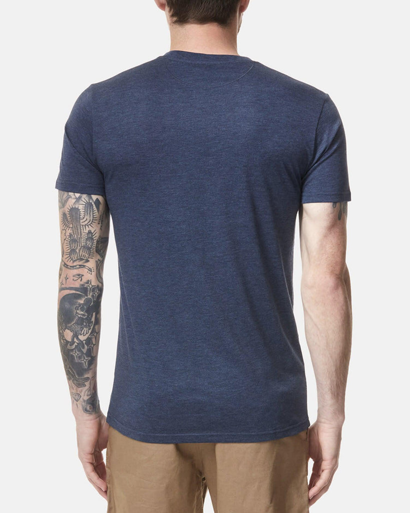 Tentree Vintage Sunset T-shirt In Dress Blue Heather-The Trendy Walrus