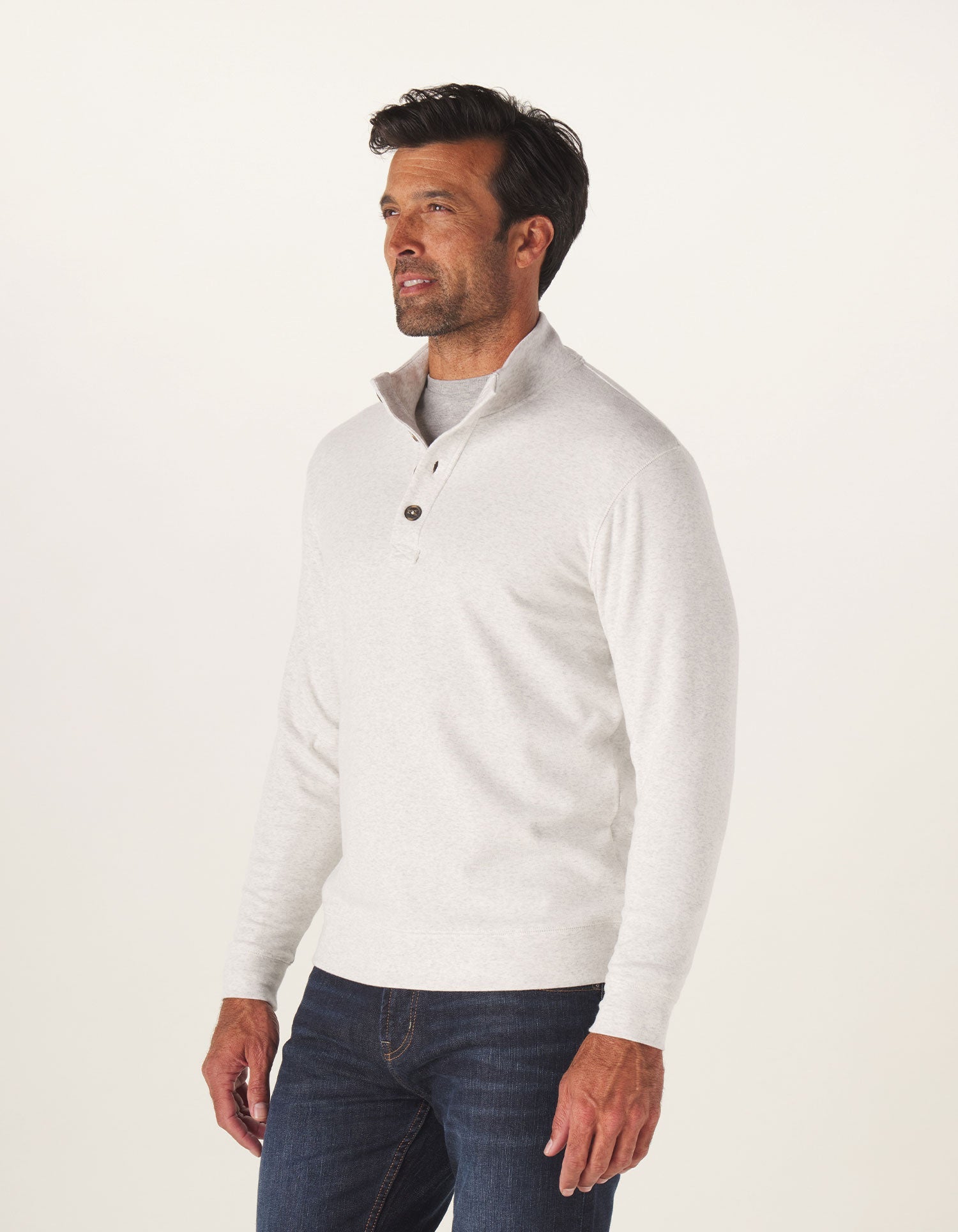 Puremeso Two Button Henley - The Normal Brand