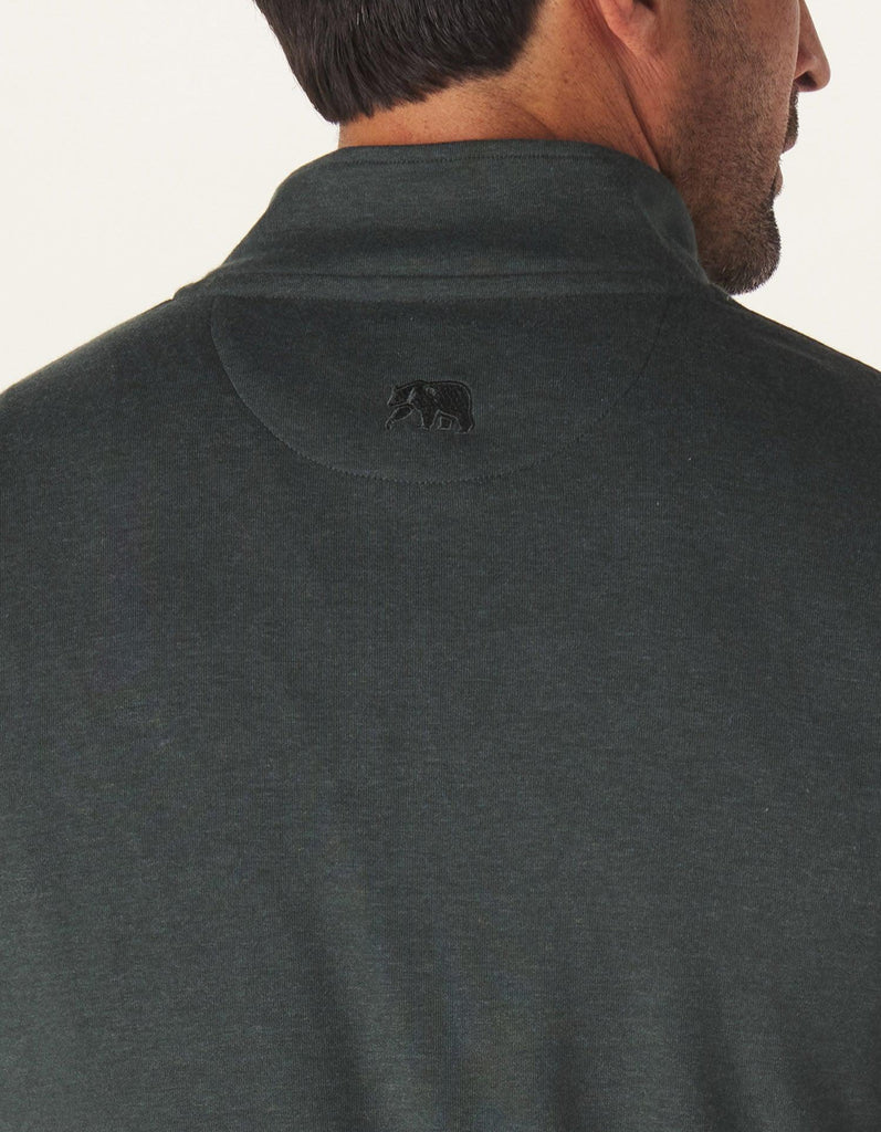 The Normal Brand Puremeso Weekend Quarter Zip In Green Gables-The Trendy Walrus