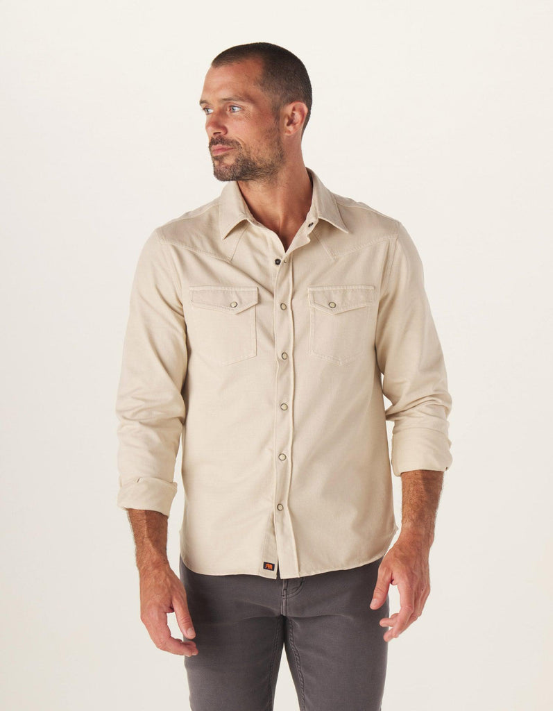 The Normal Brand Tentoma Western Shirt In Bone-The Trendy Walrus
