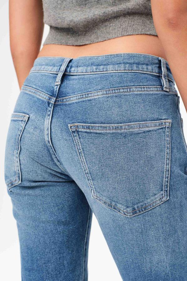 Warp + Weft BZE Vintage Straight Leg Jeans In High Road-The Trendy Walrus