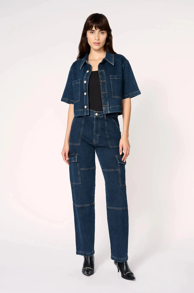 Warp + Weft ELS Cropped Shirt Jacket In Speechless-The Trendy Walrus