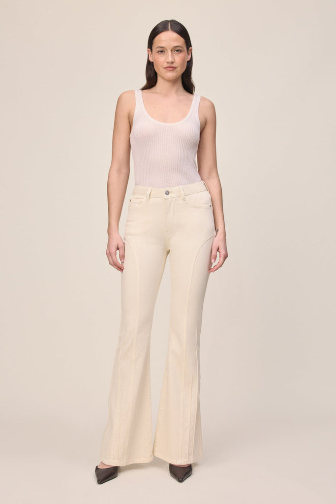 Warp + Weft MIA Flare In Ecru-The Trendy Walrus