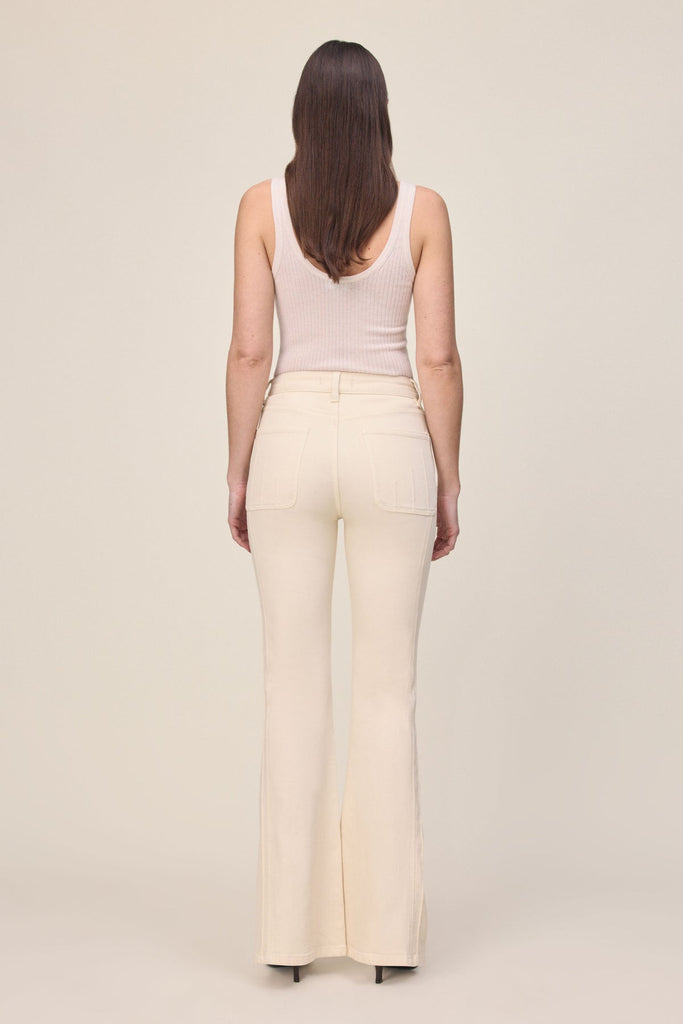 Warp + Weft MIA Flare In Ecru-The Trendy Walrus