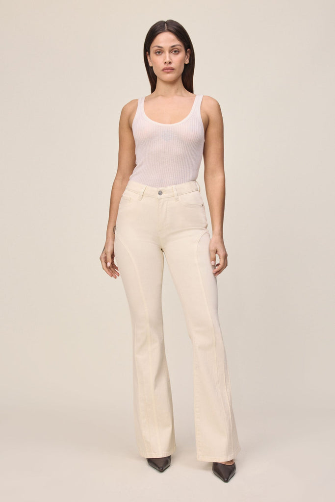 Warp + Weft MIA Flare In Ecru-The Trendy Walrus