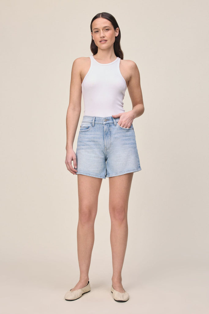 Warp + Weft VVI Relaxed Shorts In Windows Down-The Trendy Walrus