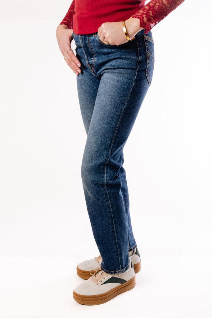 Levi's Wedgie Straight In Indigo Here We Go-The Trendy Walrus