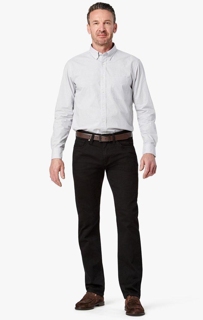 34 Heritage Courage Straight Leg Jeans in Black Vintage Comfort-The Trendy Walrus