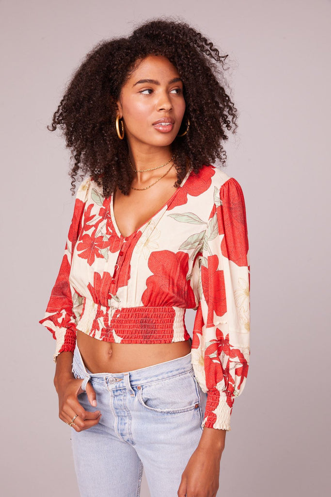 B.O.G Collective Vivienne Top in Poppy-The Trendy Walrus