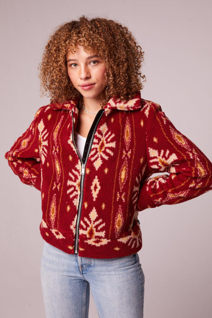 B.O.G. Collective Melrose Jacket in Garnet Gold-The Trendy Walrus