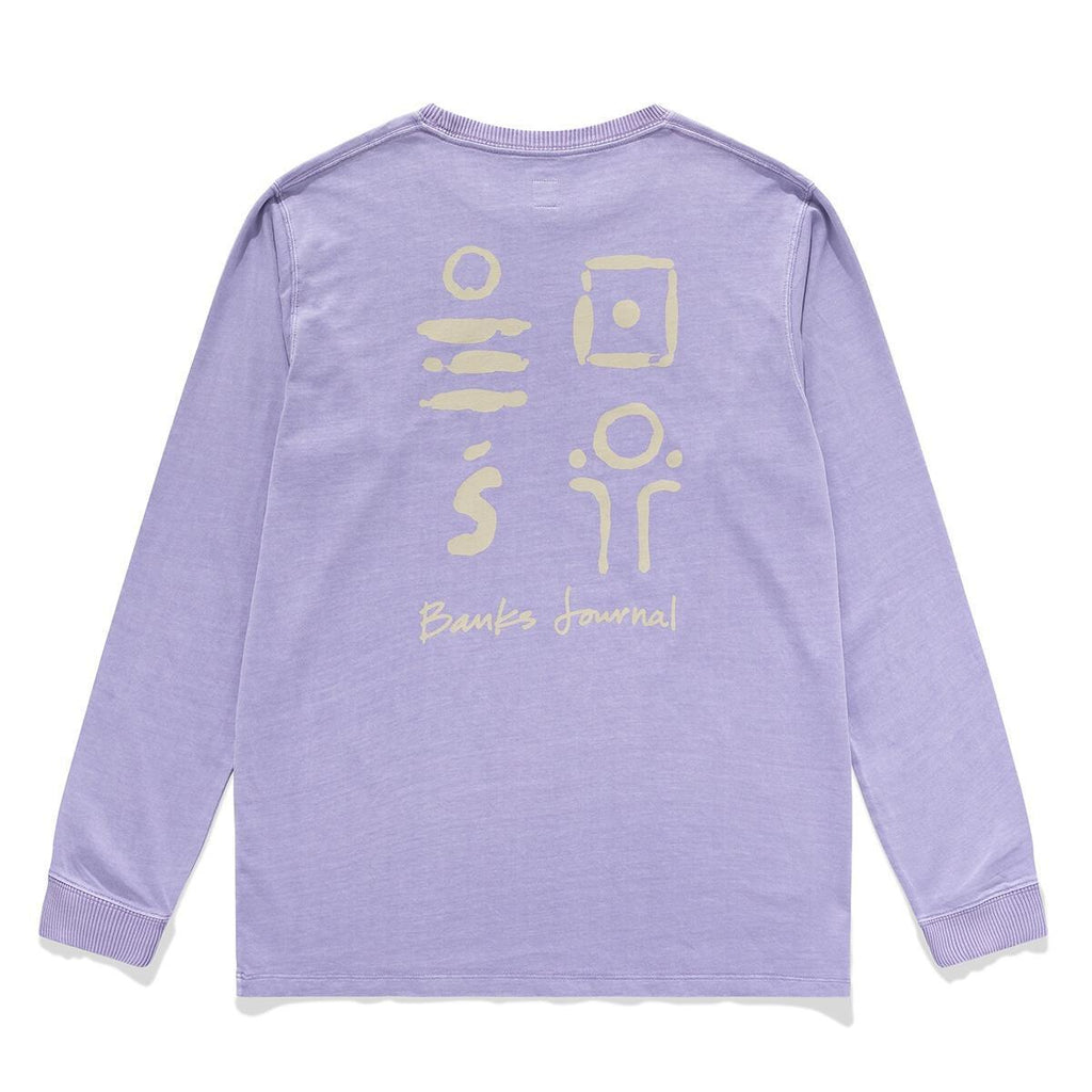 Banks Journal Objects SMU L/S Tee In Lilac-The Trendy Walrus