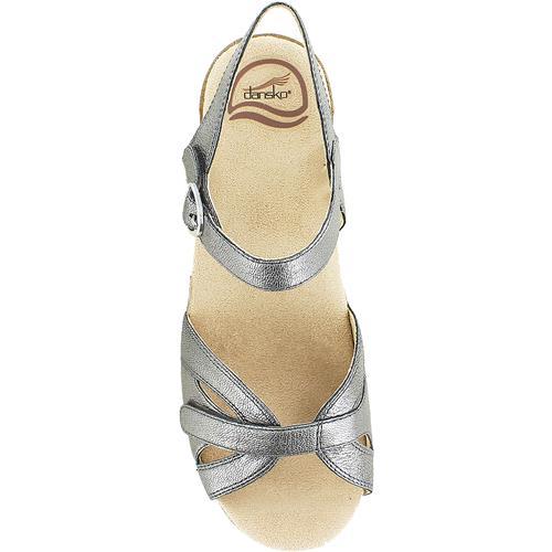 Dansko Season Sandal in Silver-The Trendy Walrus
