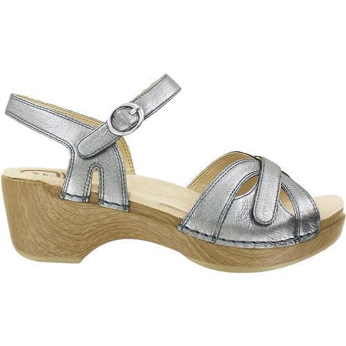 Dansko Season Sandal in Silver-The Trendy Walrus