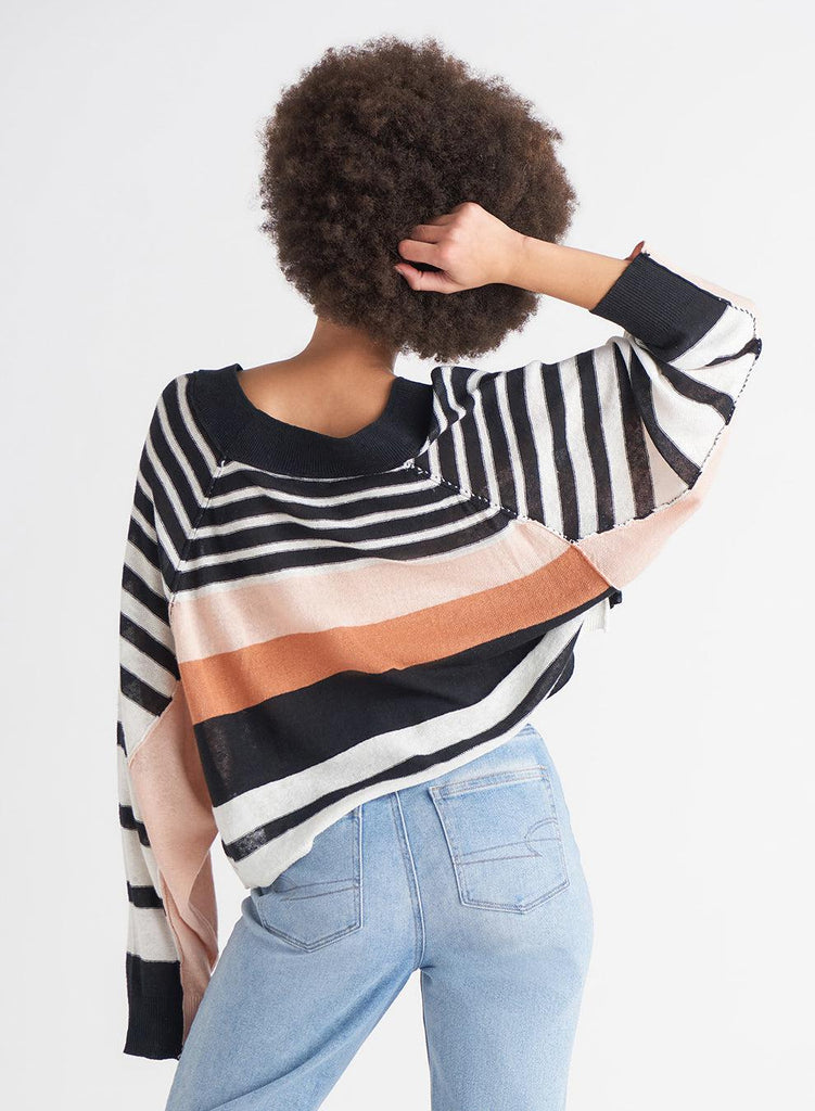 Dex Colorblock Stripe Sweater-The Trendy Walrus