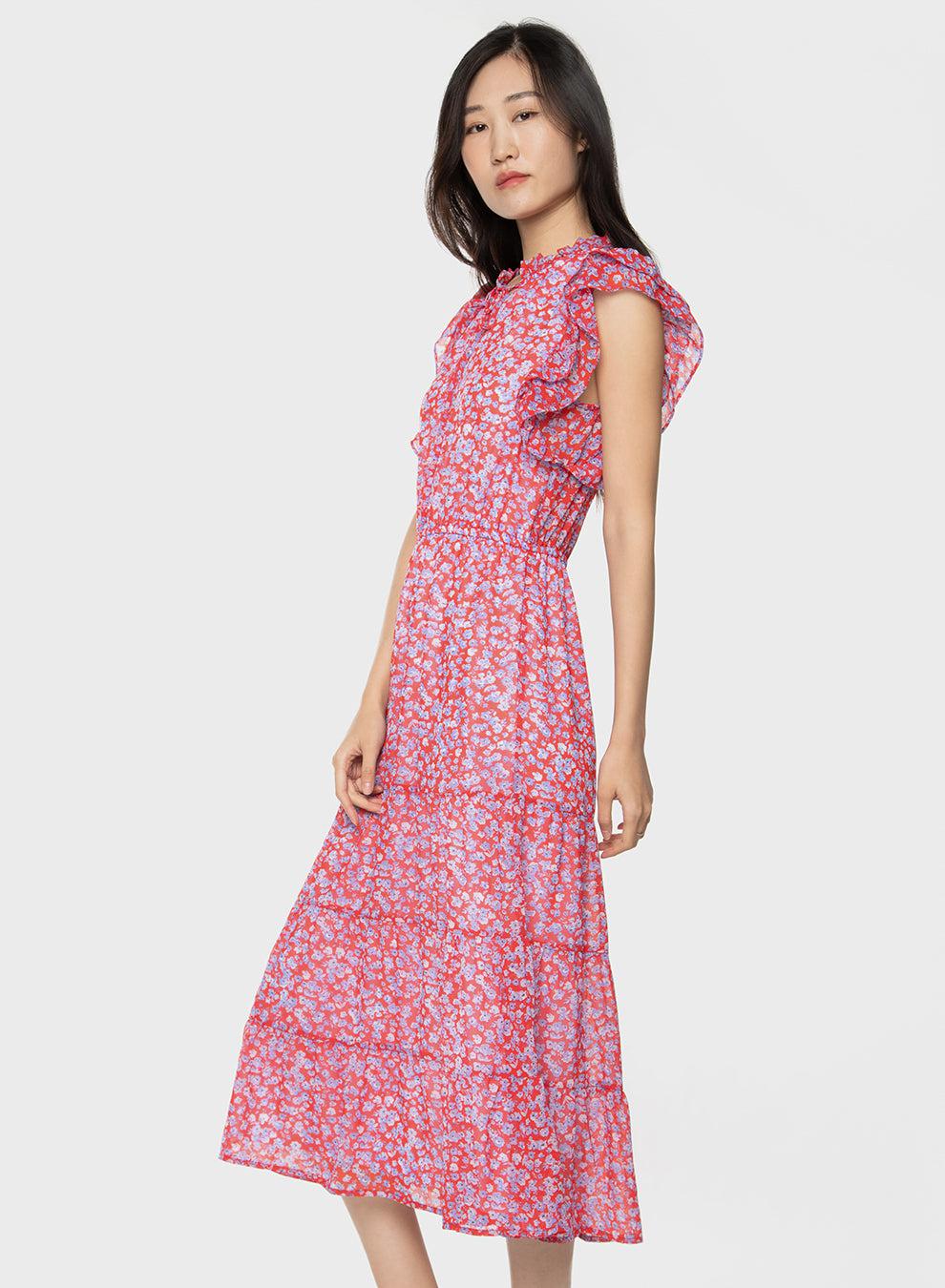 dex maxi dress Dex Sz Talle Large Maxi Dress Floral Cottage Core