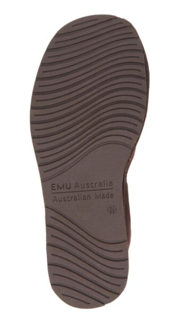 EMU Australia Platinum Ashford Men's Slipper in Chocolate-The Trendy Walrus