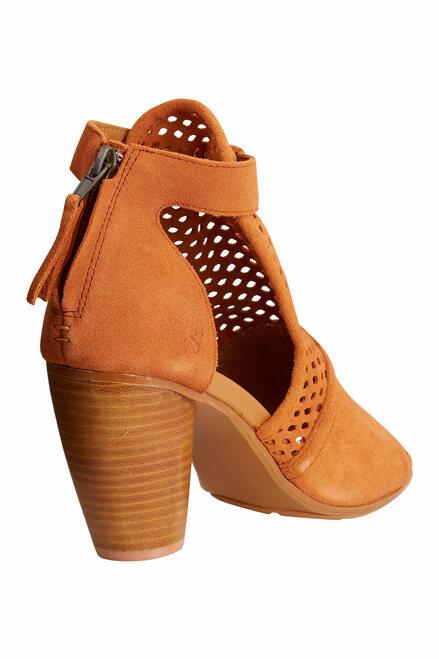 Emu Australia Dame Suede High Heel Sandal in Brown-The Trendy Walrus