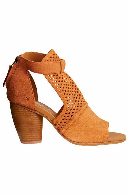 Emu Australia Dame Suede High Heel Sandal in Brown-The Trendy Walrus