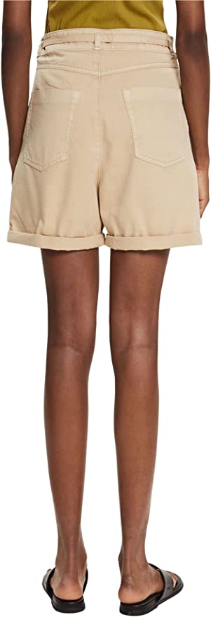 Esprit 8" Cotton Stretch Chino Shorts in Beige-The Trendy Walrus