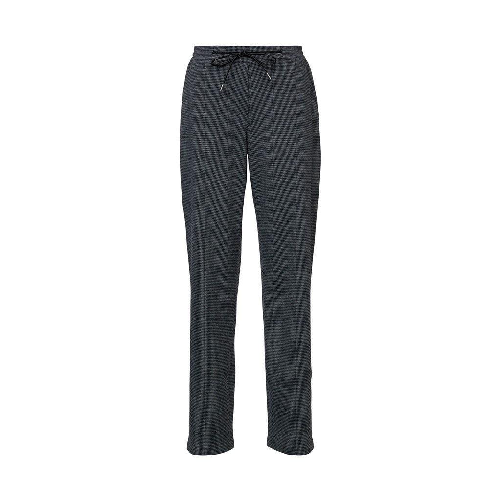 Esprit Belted Check Jogger 30" In Black-The Trendy Walrus