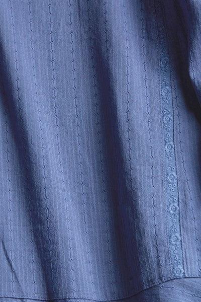 Esprit Cotton Dobby Blouse in Blue Lavender-The Trendy Walrus