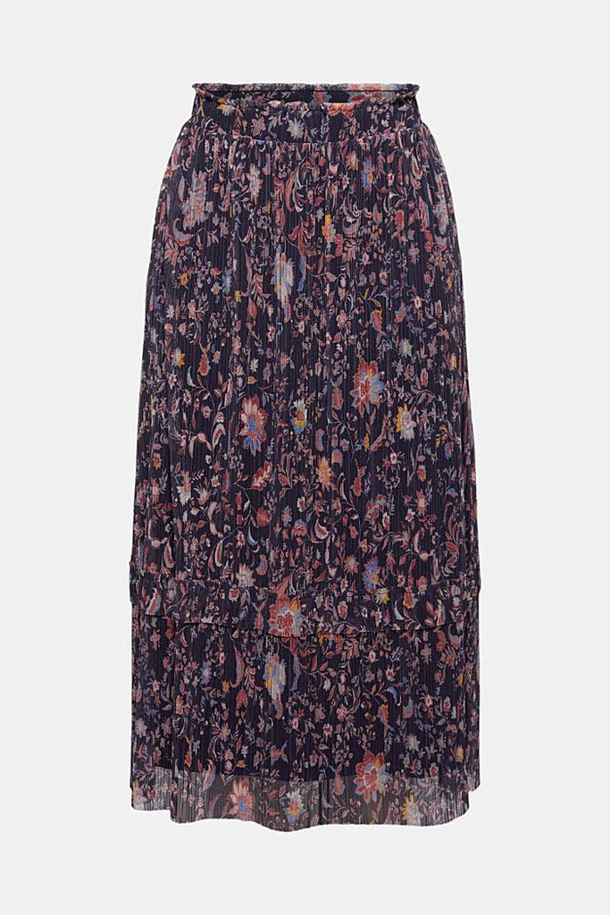 Esprit Plissse Printed Mesh Maxi Skirt-The Trendy Walrus