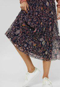 Esprit Plissse Printed Mesh Maxi Skirt-The Trendy Walrus