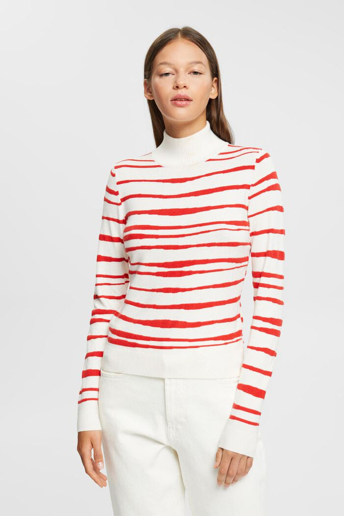 Esprit Soft Viscose Striped Sweater-The Trendy Walrus