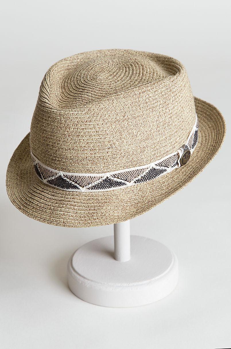 Goorin Bros Albuquerque Straw Fedora In Brown
