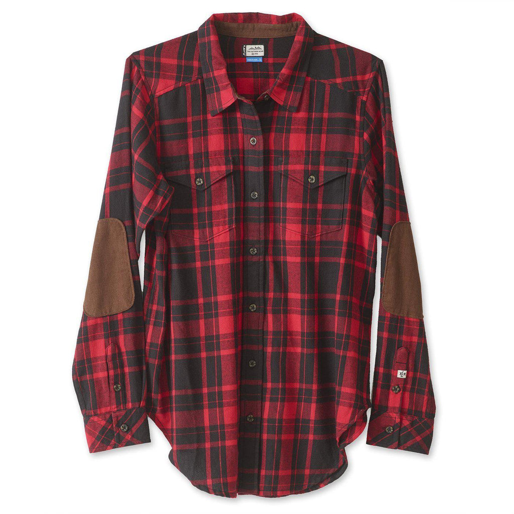 Kavu Billie Jean Plaid Tunic in Campfire-The Trendy Walrus