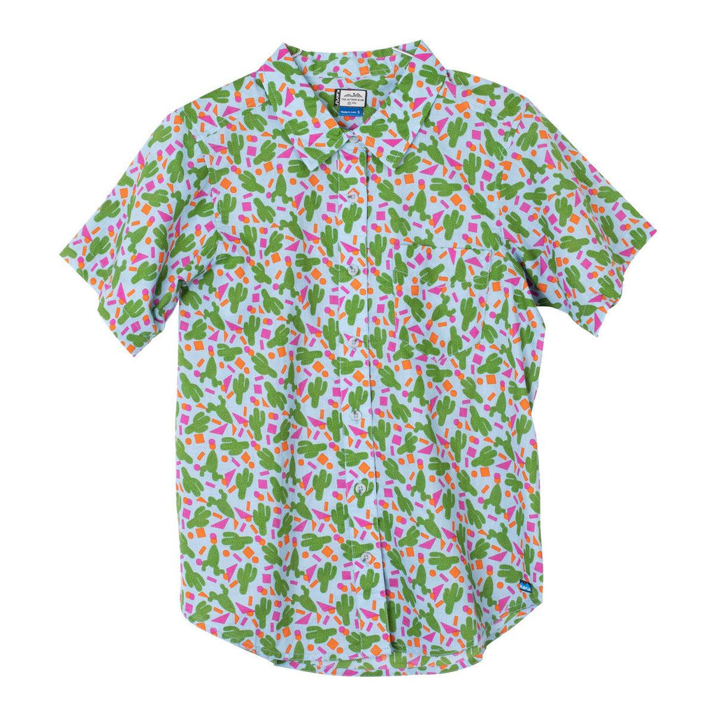 Kavu Girl Party Buttonup Shirt in Cactus Crazy-The Trendy Walrus