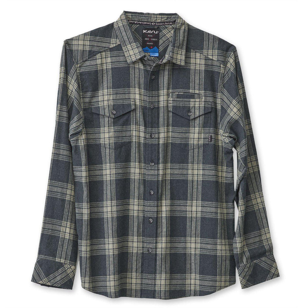 Kavu Lorenzo Plaid Shirt in Smoke Plume-The Trendy Walrus