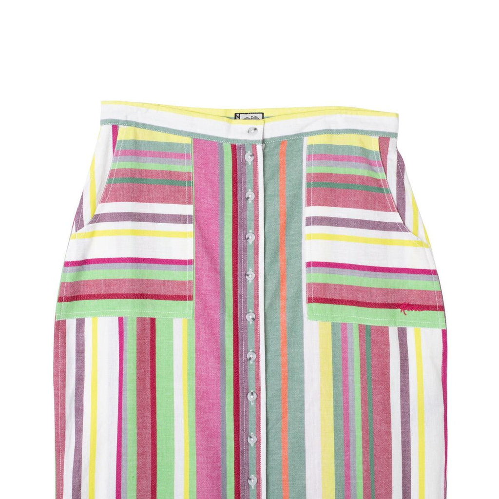 Kavu Vonn Hi-Waist Buttonup Skirt in Juice Pop-The Trendy Walrus