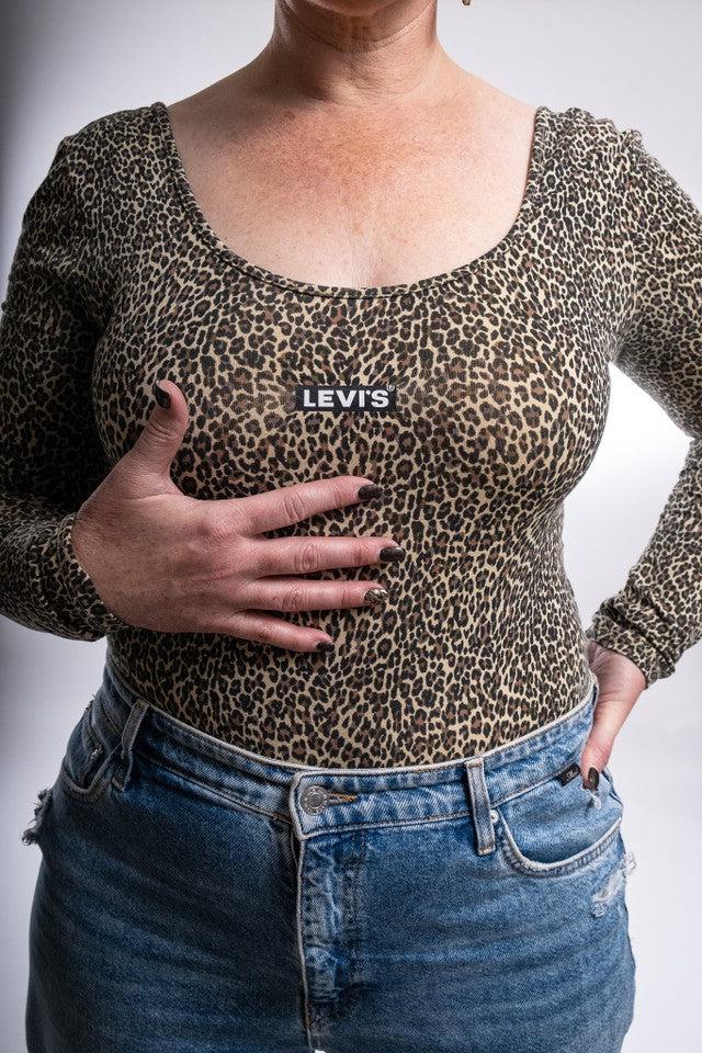 Levi's Josie Baby Tab Bodysuit in Leopard-The Trendy Walrus