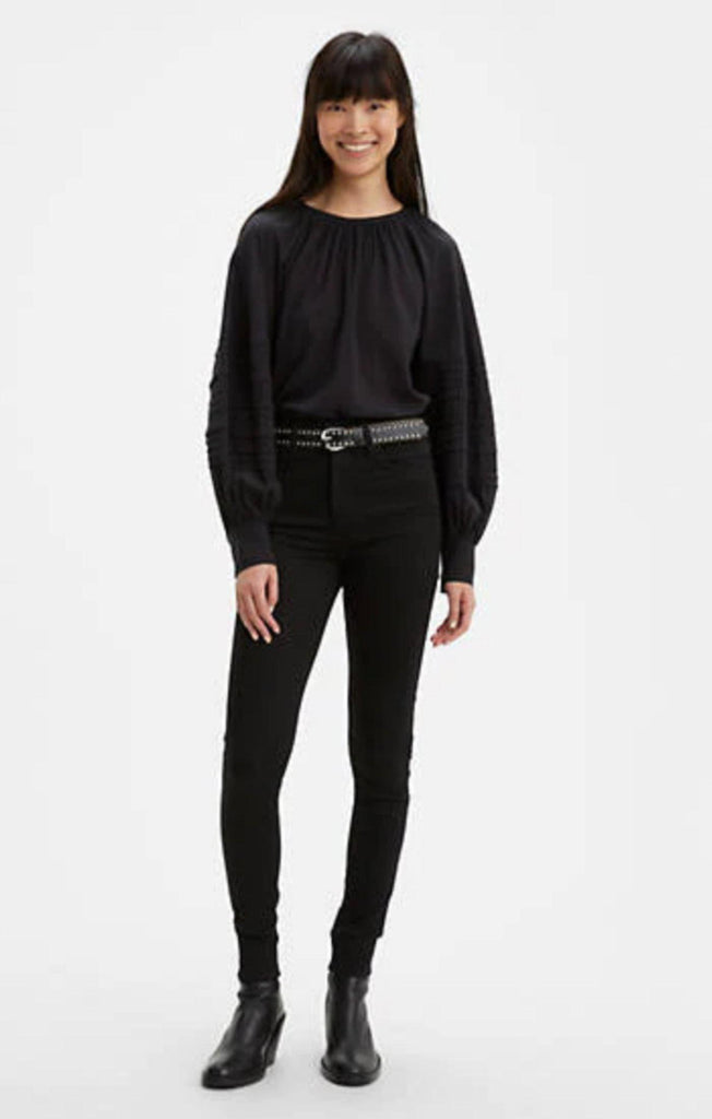 Levi's Mile High Super Skinny Jeans in Black-The Trendy Walrus