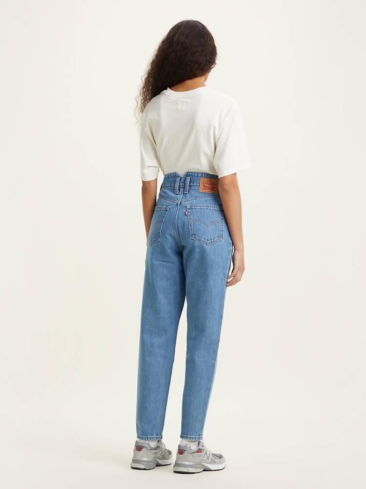Levi's high waisted mom jeans in light wash