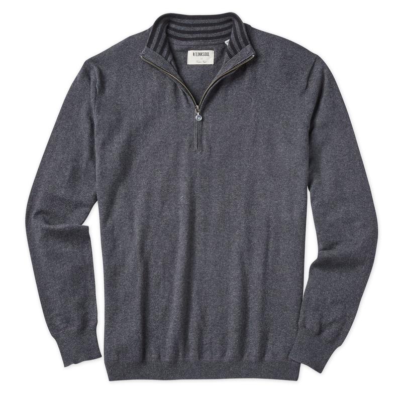 Linksoul Cotton-Cashmere Quarter-Zip Sweater-The Trendy Walrus