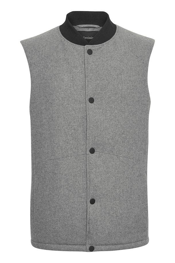 Matinique MAbeaton Wool Vest in Light Grey Melang-The Trendy Walrus