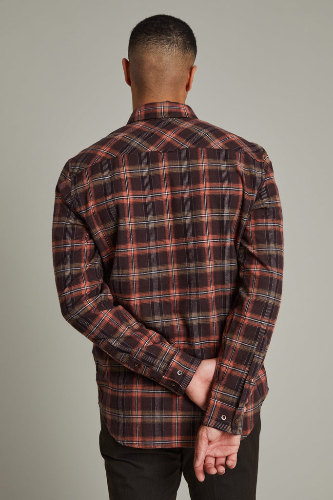 Matinique MAtrostol BU Plaid In Rust Brown-The Trendy Walrus