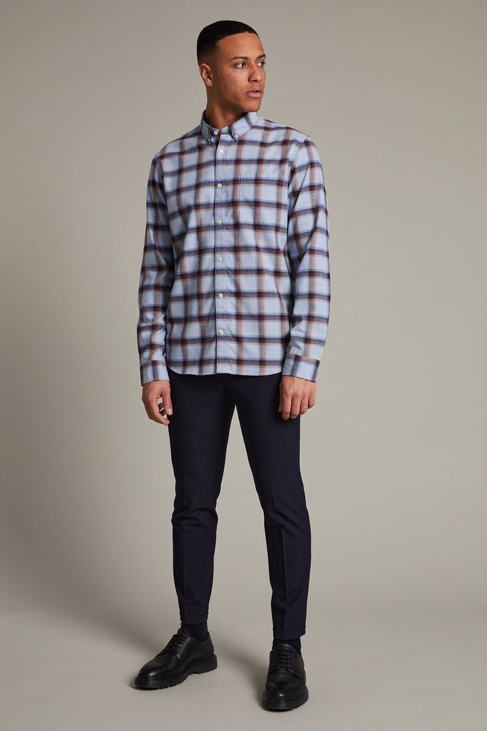 Matinique MaTrostol Shirt in Chambray Blue-The Trendy Walrus