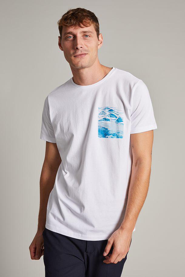 Matinique Majermane Pocket Print Tee in White - Main Image