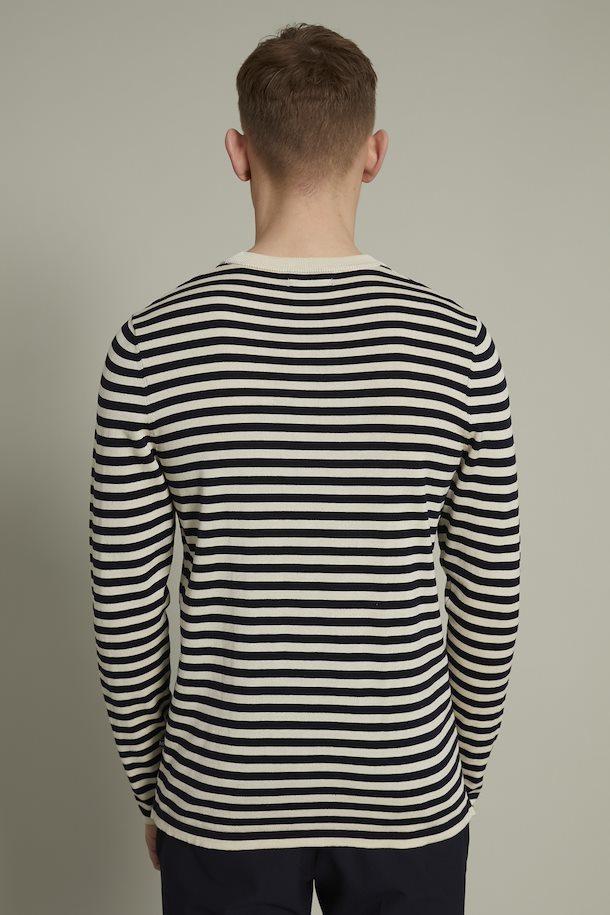 Matinique Malennon H 100% Cotton Stripe Sweater in Dark Navy-The Trendy Walrus
