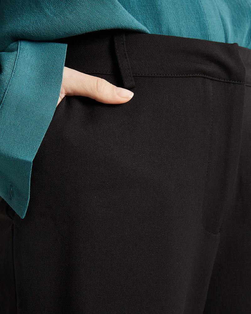 Minimum Culotta Casual Wide Leg Pant in Black-The Trendy Walrus