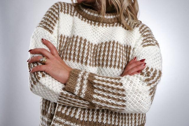 Mink Pink Highlands Knit Sweater in Cream-The Trendy Walrus