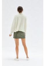 Minkpink Atar Funnel Neck Knit in Winter White-The Trendy Walrus