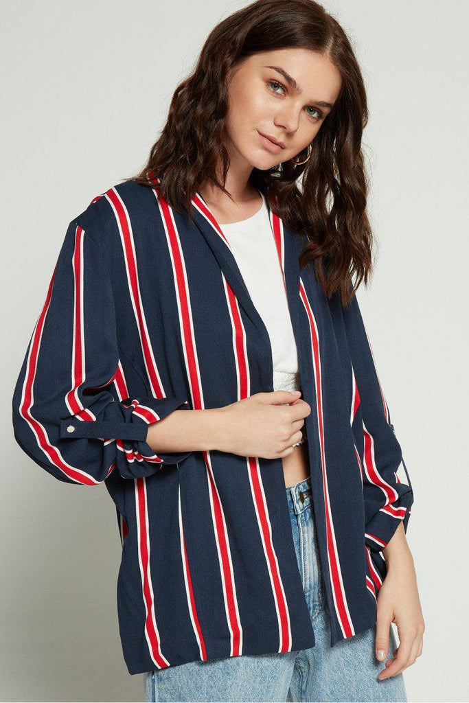 Minkpink Nautical Strip Blazer-The Trendy Walrus