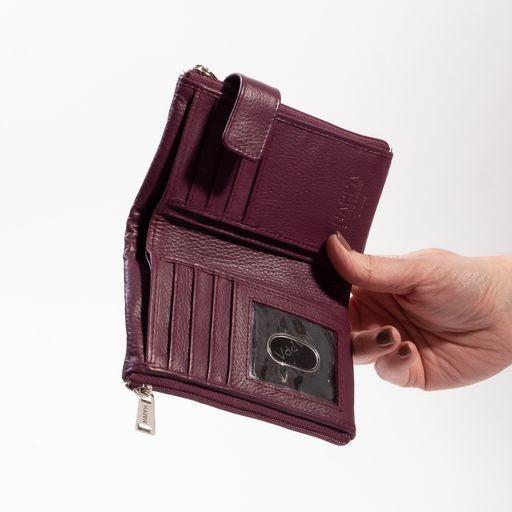 Nappa Mini Charlotte RFID Leather Wallet in Lilac-The Trendy Walrus