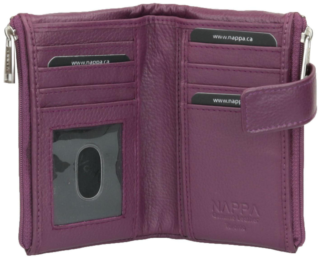 Nappa Mini Charlotte RFID Leather Wallet in Lilac-The Trendy Walrus