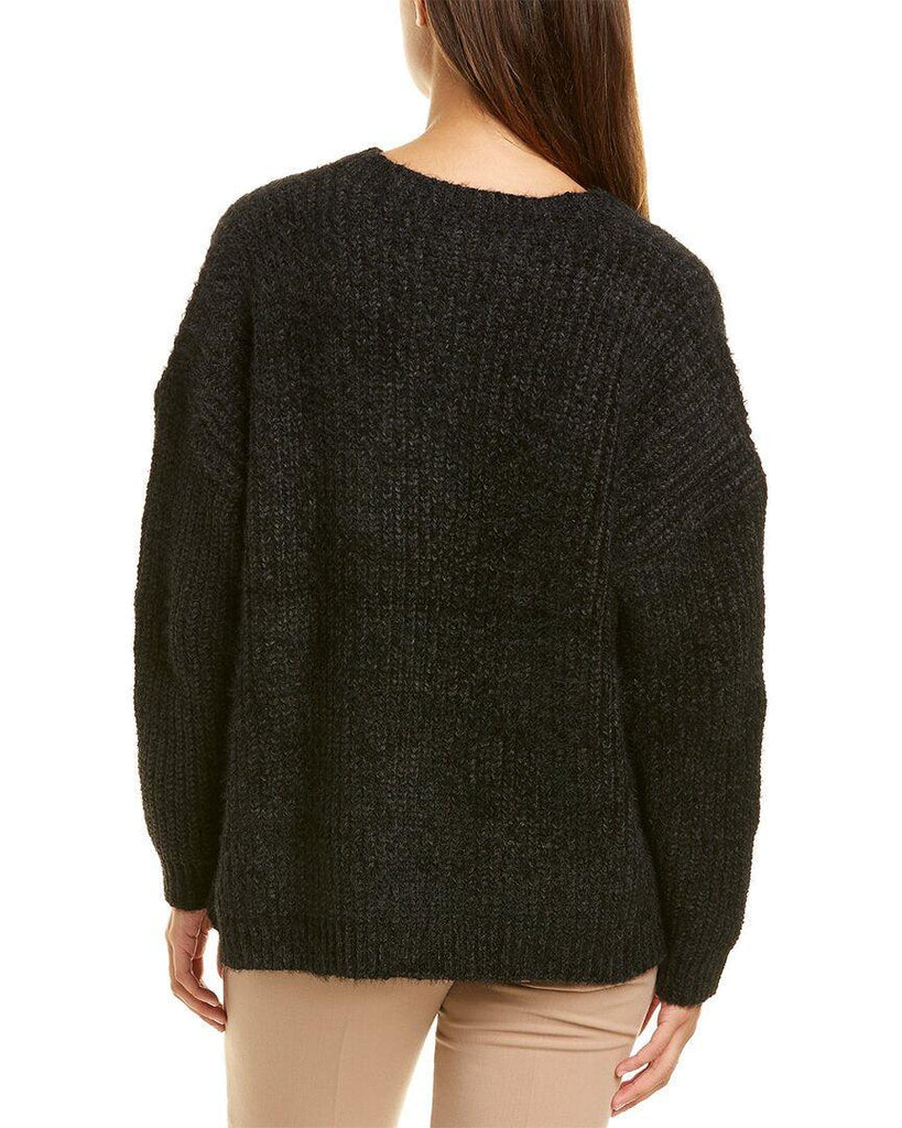 Sage the Label Jessie Fuzzy Sweater in Black-The Trendy Walrus