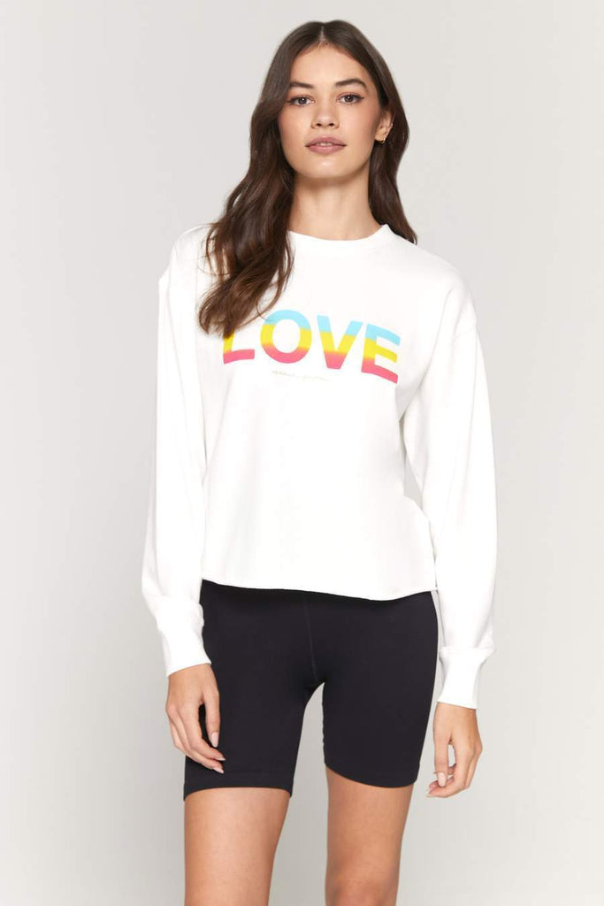 Spiritual Gangster Love Mazzy Pullover Sweatshirt in Stone-The Trendy Walrus